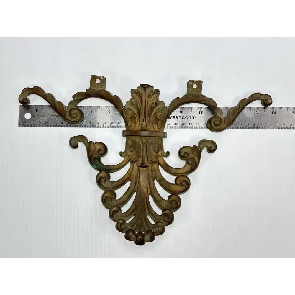 Vintage Sold‎ Copper Ornate Rococo Baroque Wall Relief Decorative Wall Plaque